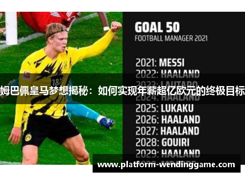 姆巴佩皇马梦想揭秘:如何实现年薪超亿欧元的终极目标 姆巴佩皇马梦想揭秘:如何实现年薪超亿欧元的终极目标