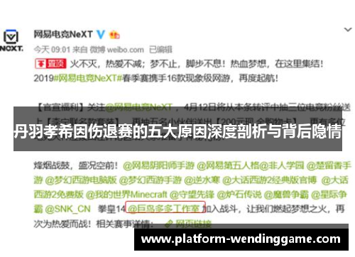 丹羽孝希因伤退赛的五大原因深度剖析与背后隐情 丹羽孝希因伤退赛的五大原因深度剖析与背后隐情